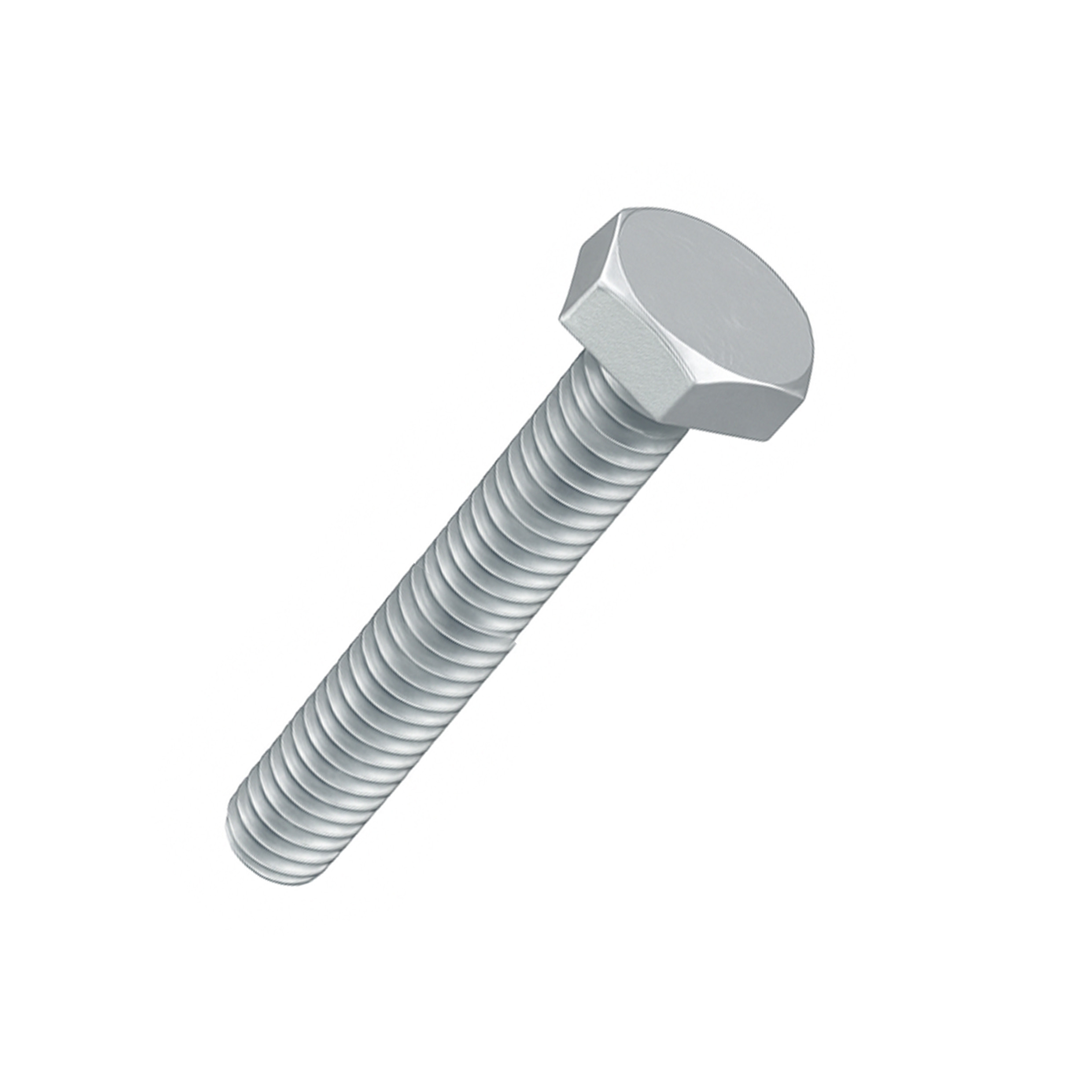 Boulon à tête hexagonale en Acier zingué 6x30mm