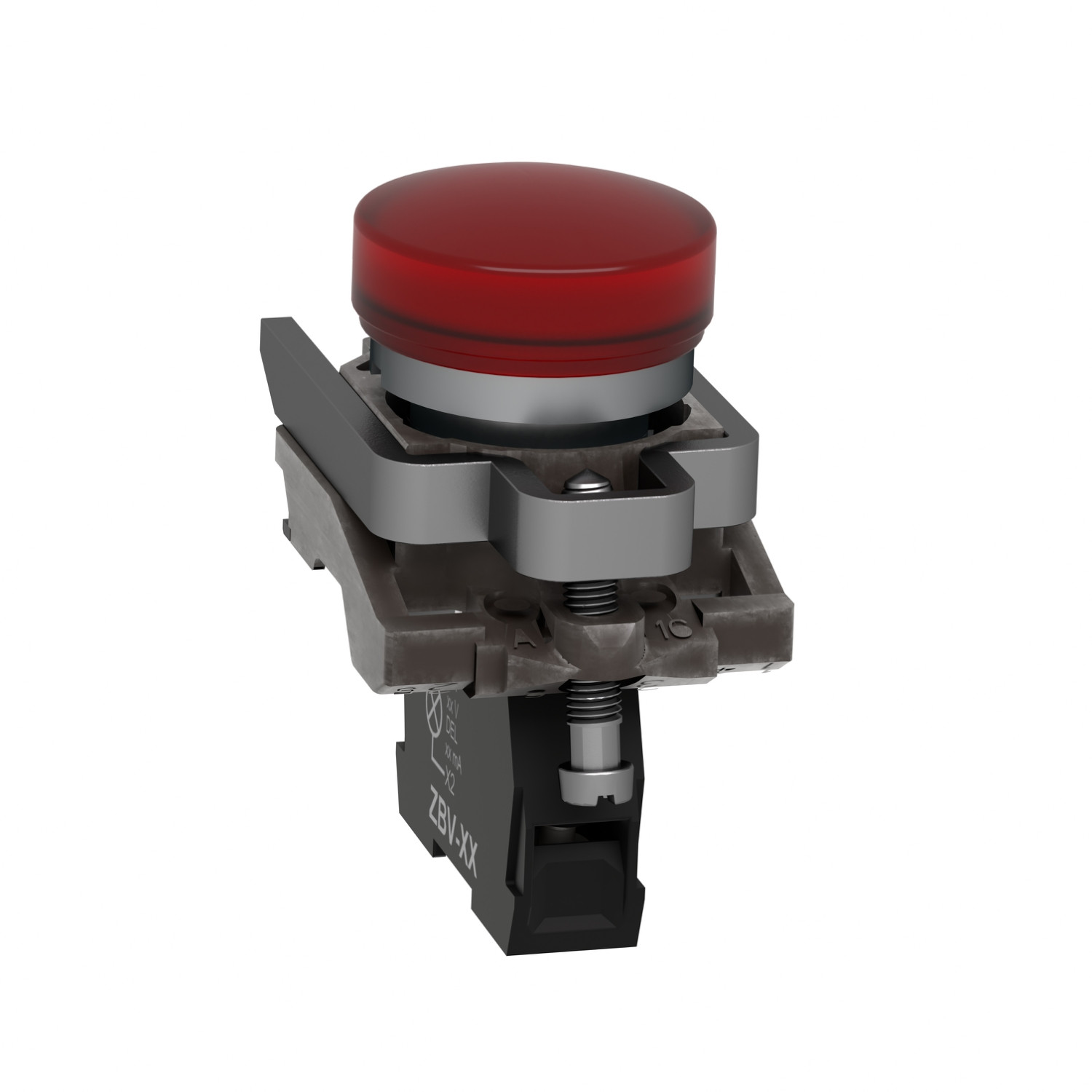 Harmony XB4 – voyant lumineux DEL – Ø22 – rouge – 230V – vis étrier