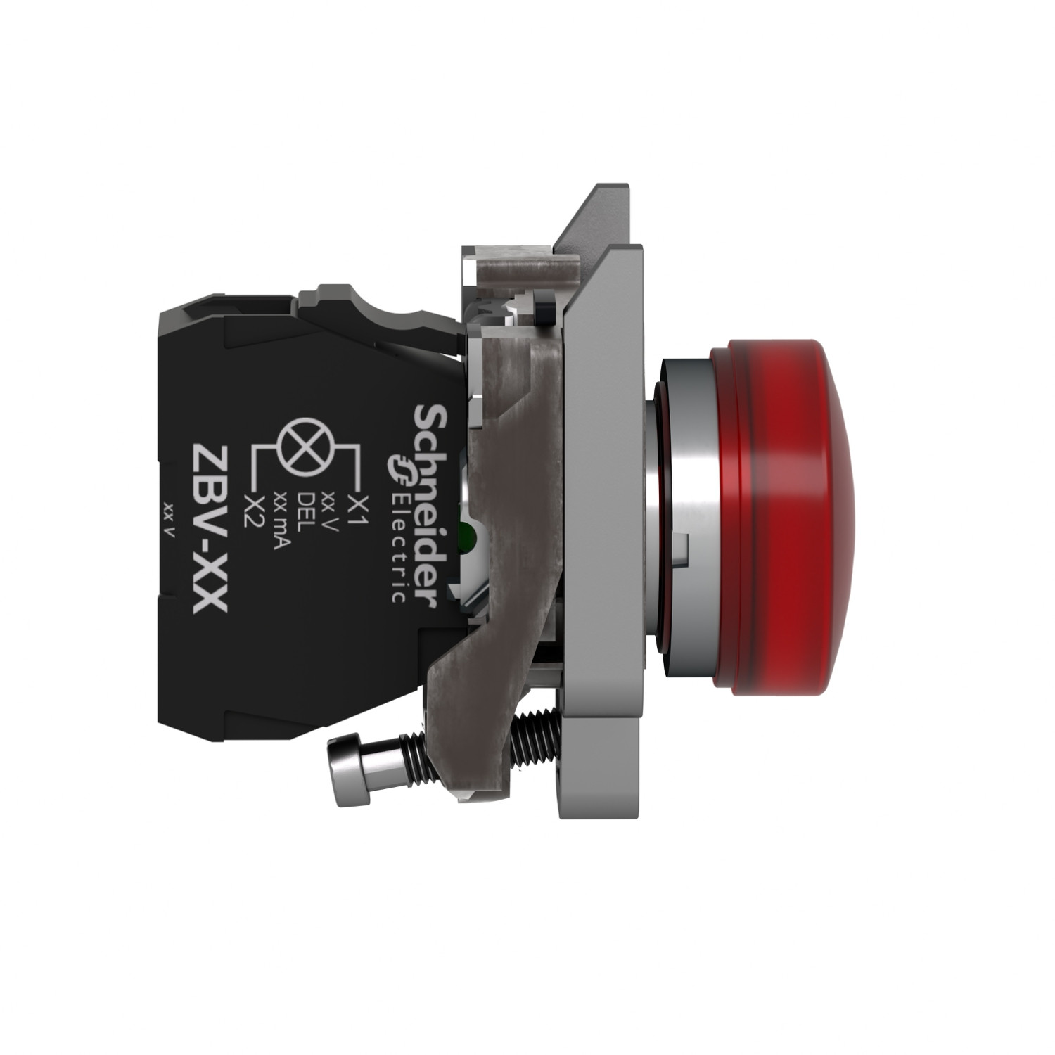 Harmony XB4 – voyant lumineux DEL – Ø22 – rouge – 24V – vis étrier