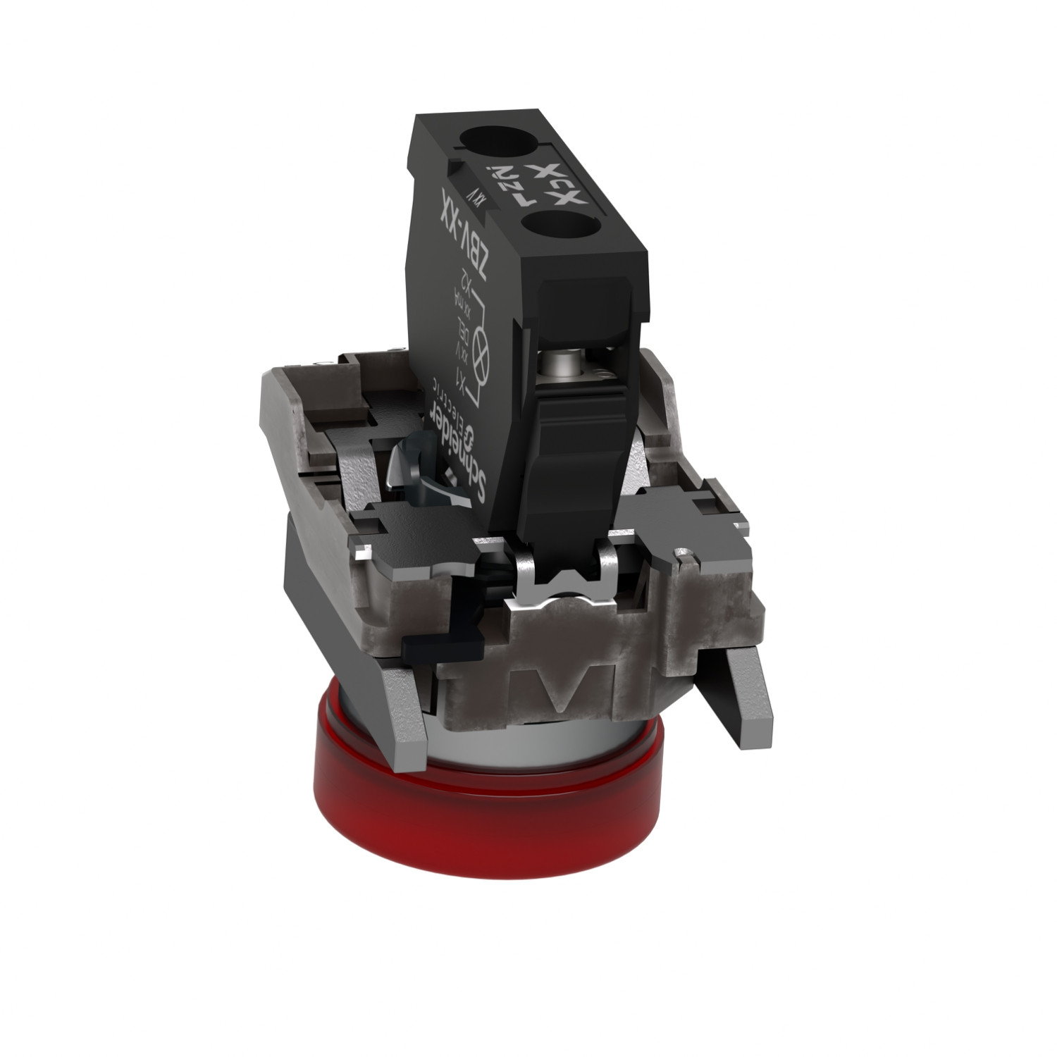 Harmony XB4 – voyant lumineux DEL – Ø22 – rouge – 24V – vis étrier