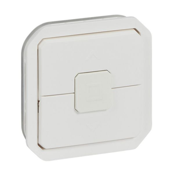 Poussoir 6A pour volet roulant Plexo – Composable – Blanc – IP55 – IK06